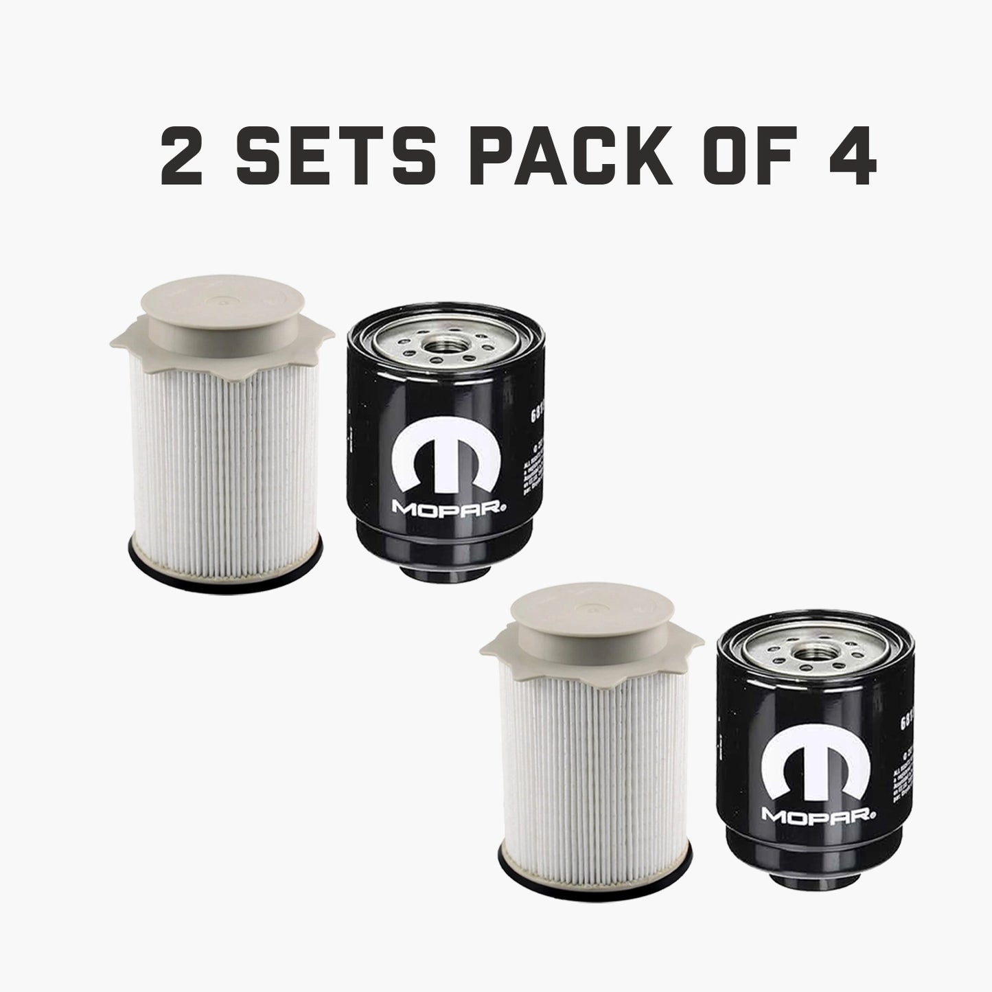2013-2018 Dodge Ram 2500-5500 6.7 Liter Diesel Fuel Filter Water Separator Set Mopar genuine OEM 2 set (Pack of 4)