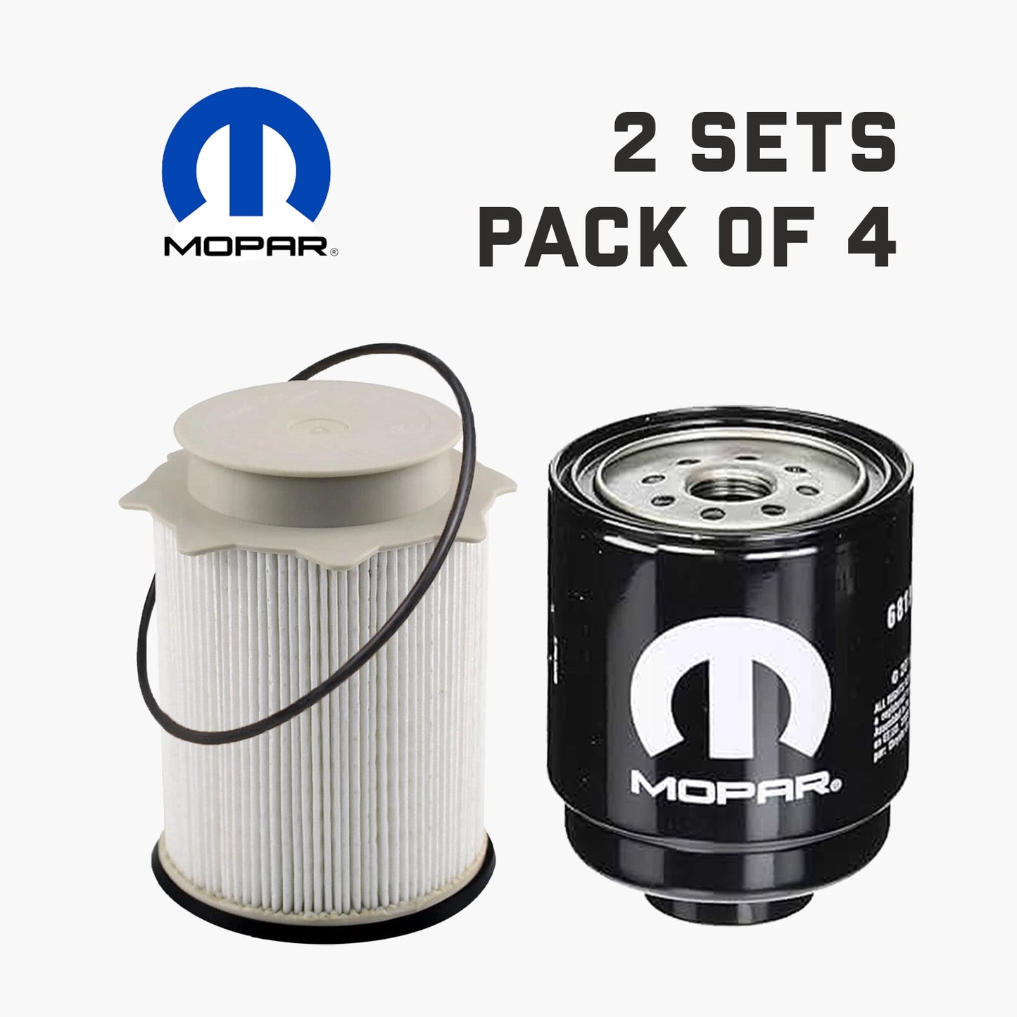 2013-2018 Dodge Ram 2500-5500 6.7 Liter Diesel Fuel Filter Water Separator Set Mopar genuine OEM 2 set (Pack of 4)