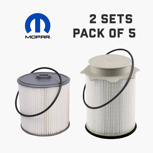 2019-2025 Dodge Ram Truck 6.7L Cummins Diesel Fuel Filters 68157291AA and 68436631AA ( Pack Of 5 )