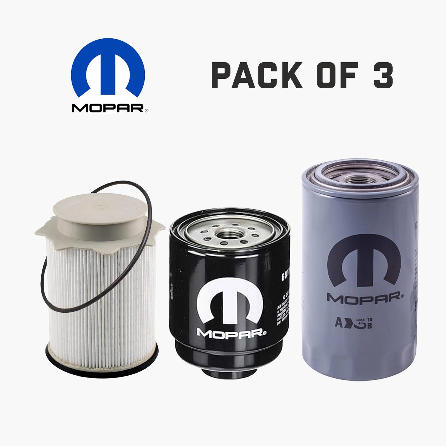 Dodge Ram 6.7L Cummins Diesel Filter Set Mopar OEM (Pack of 3) Free Shipping