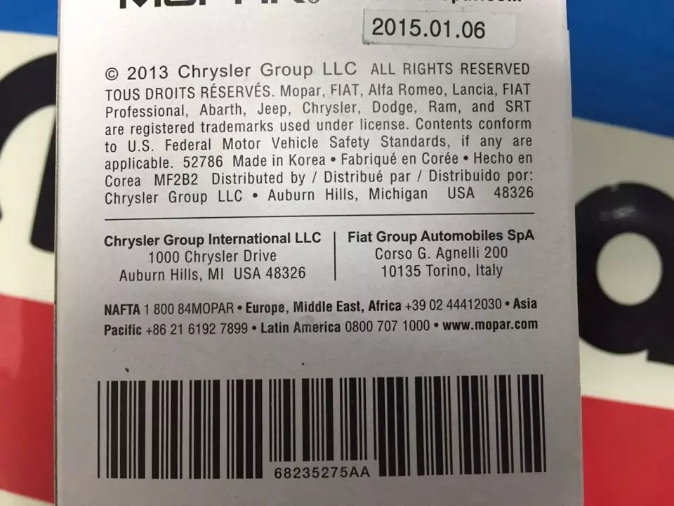 Mopar 68235275AA 6823 5275AA, Fuel Filter