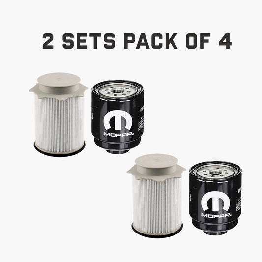 2013-2018 Dodge Ram 2500-5500 6.7 Liter Diesel Fuel Filter Water Separator Set Mopar genuine OEM 2 set (Pack of 4)