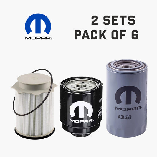 2013-2018 RAM 2500 - 5500 6.7L DIESEL OIL FUEL FILTER KIT MOPAR GENUINE 2 Set (Pack of 6)