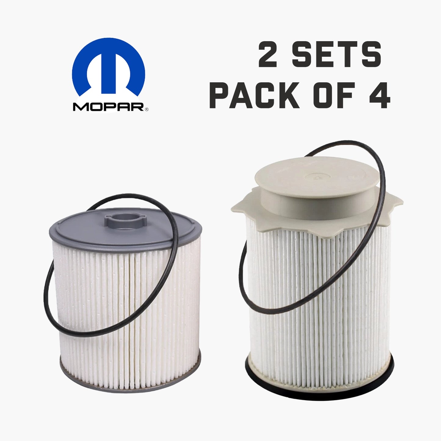2019-2025 Dodge Ram Truck 6.7L Fuel Filters 68157291AA and 68436631AA (2 Sets Pack Of 4)