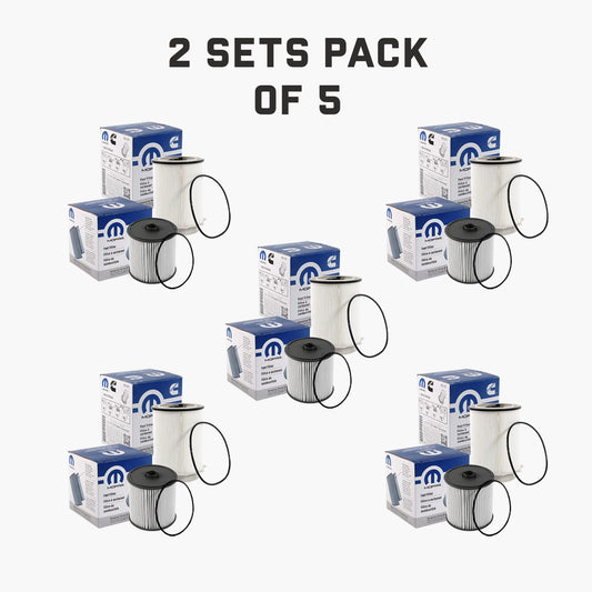 2019-2025 Dodge Ram Truck 6.7L Cummins Diesel Fuel Filters 68157291AA and 68436631AA ( Pack Of 5 )