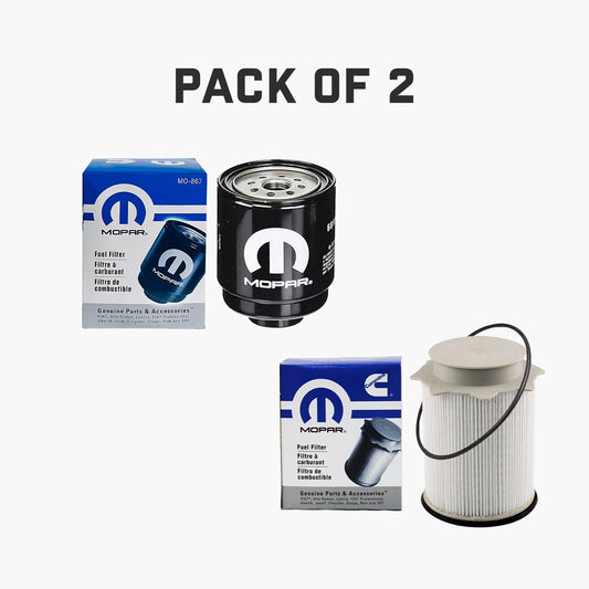 Dodge Ram 6.7 Liter Diesel Fuel Filter Water Separator Set 2013-18  Mopar OEM (Pack of 2)